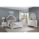  Size_Queen -- Acme Furniture Florian Upholstered Panel Bed IMAGE 5