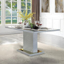  Acme Furniture Gaines DN01261 Dining Table with Pedestal Base IMAGE 1