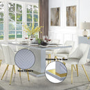  Acme Furniture Gaines DN01261 Dining Table with Pedestal Base IMAGE 6