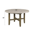  Acme Furniture Karsen DN01449 Dining Table with Marble Top IMAGE 5