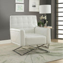  Acme Furniture Rafael 59784A Accent Chair - Light Cream IMAGE 1