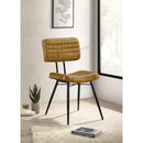  Coaster Furniture Misty 110642 Leather Upholstered Dining Side Chair - Camel IMAGE 8