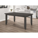  Coaster Furniture Dalila 102721GRY Rectangular 66-inch Wood Dining Table - Dark Grey IMAGE 6