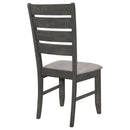  Coaster Furniture Dalila 102722GRY Wood Dining Side Chair - Dark Grey IMAGE 8