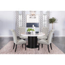  Coaster Furniture Alana 115182 Velvet Upholstered Dining Side Chair - Sand IMAGE 9