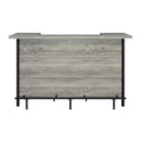 Coaster Furniture Bellemore 182105 Rectangular Storage Bar Unit - Grey Driftwood/Black IMAGE 2
