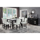  Acme Furniture Hussein DN01444 Counter Height Table with Marble Top IMAGE 5