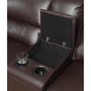 Acme Furniture Saul Power Reclining Leather Air Sectional 54155B IMAGE 4