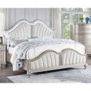  Size_Queen --  Evangeline 223391Q Wood Queen LED Panel Bed - Silver Oak IMAGE 11