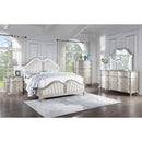  Size_Queen --  Evangeline 223391Q Wood Queen LED Panel Bed - Silver Oak IMAGE 8