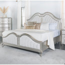 Size_Queen --  Evangeline 223391Q Wood Queen LED Panel Bed - Silver Oak IMAGE 9