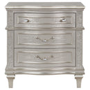  Coaster Furniture Evangeline 223392 3-Drawer Nightstand - Silver Oak IMAGE 2