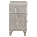  Coaster Furniture Evangeline 223392 3-Drawer Nightstand - Silver Oak IMAGE 8