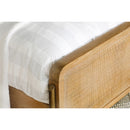  Size_Queen -- Arini 224300Q Rattan Queen Panel Bed - Sand Wash and Natural Cane IMAGE 14