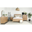  Size_Queen -- Arini 224300Q Rattan Queen Panel Bed - Sand Wash and Natural Cane IMAGE 2