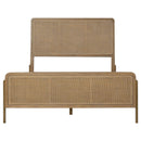  Size_Queen -- Arini 224300Q Rattan Queen Panel Bed - Sand Wash and Natural Cane IMAGE 3