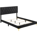 Size_King -- Kendall 224451KE Upholstered Eastern King Panel Bed - Black IMAGE 2