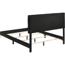  Size_King -- Kendall 224451KE Upholstered Eastern King Panel Bed - Black IMAGE 3