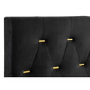  Size_King -- Kendall 224451KE Upholstered Eastern King Panel Bed - Black IMAGE 5