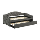  Coaster Furniture Sadie 300638 Upholstered Twin Daybed with Trundle - Grey IMAGE 3