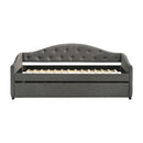  Coaster Furniture Sadie 300638 Upholstered Twin Daybed with Trundle - Grey IMAGE 4