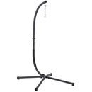 Furniture of America GM-1010BK Swing Chair with Stand - Black IMAGE 2