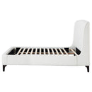  Coaster Furniture Mosby 306020KE Upholstered Eastern King Wingback Bed - Snow IMAGE 5