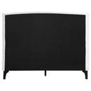  Coaster Furniture Mosby 306020KE Upholstered Eastern King Wingback Bed - Snow IMAGE 7