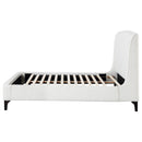  Size_Queen --  Mosby 306020Q Upholstered Queen Wingback Bed - Snow IMAGE 5