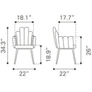  Zuo Noosa 109655 Dining Chair - Grey IMAGE 10