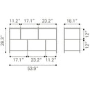  Zuo 109487 Singularity Console Table White & Black IMAGE 10