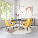  Zuo Metropolis 109451 Dining Table (60") - Grey & Silver IMAGE 8