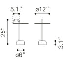  Zuo Will 109563 Side Table - White IMAGE 10