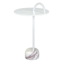  Zuo Will 109563 Side Table - White IMAGE 1