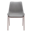  Zuo Magnus 109934 Dining Chair - Slate Grey & Walnut IMAGE 3