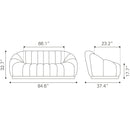 Zuo Bhutan 109342 Sofa - Light Grey IMAGE 11