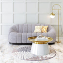  Zuo Bhutan 109342 Sofa - Light Grey IMAGE 8