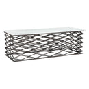  Zuo Duchess 109457 Coffee Table - White & Antique Bronze IMAGE 4