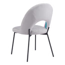  Zuo Torrey 109365 Dining Chair - Multicolor Print & Grey IMAGE 5