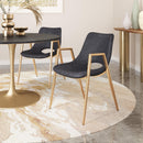  Zuo Desi 109549 Dining Chair - Black & Gold IMAGE 8
