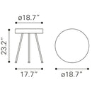  Zuo Stuart 109593 Side Table - Natural IMAGE 8