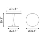  Zuo Opus 109558 Dining Table - Black IMAGE 6