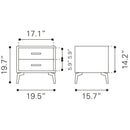  Zuo Halle 109623 Side Table - Grey IMAGE 11