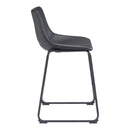  Zuo Smart 109649 Counter Stool - Black IMAGE 2