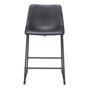  Zuo Smart 109649 Counter Stool - Black IMAGE 3