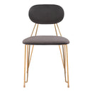  Zuo Georges 109661 Dining Chair - Grey & Gold IMAGE 3