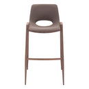  Zuo Desi 109734 Barstool - Brown & Walnut IMAGE 3