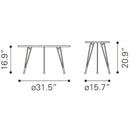  Zuo Kerris 109232 Coffee Table Set - Grey & Black IMAGE 11