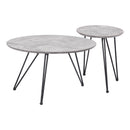  Zuo Kerris 109232 Coffee Table Set - Grey & Black IMAGE 1