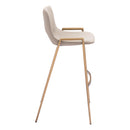  Zuo Desi 109735 Barstool - Beige & Gold IMAGE 2